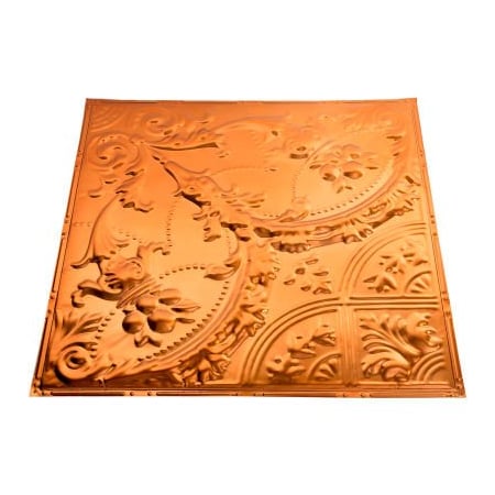 Acoustic Ceiling Products Great Lakes Tin Saginaw 2' X 2' Lay-in Tin Ceiling Tile in Copper - Y53-08
